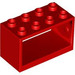 LEGO Red Hose Reel 2 x 4 x 2 Holder (4209)
