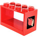 LEGO Red Hose Reel 2 x 4 x 2 Holder with Fire Logo (4209)