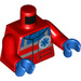 LEGO Red Hospital Pilot Minifig Torso (973 / 76382)