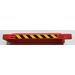 LEGO Red Housing 2 x 15 x 3 for Gear Rack with Black and Yellow Danger Stripes (Pattern 2) Sticker (18940)