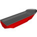 LEGO Rojo Hull 14 x 51 x 6 con Dark Stone Gris Parte superior (62791 / 62792)