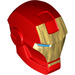 LEGO Rood Iron Man Groot Figure Hoofd (76674 / 76684)