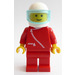 LEGO rot Jacket mit Zipper, Weiß Helm mit Transparent light Blau Visier Minifigur