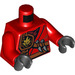 LEGO Rood Kai met Scabbard Minifiguur Torso (973 / 76382)