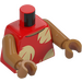 LEGO Rojo Lilo Pelekai Minifigura Torso (973)