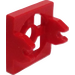 LEGO rot Magnet Halter Fliese 2 x 2 mit hohen Armen und flacher Kerbe (2609)
