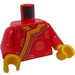 LEGO Red Man in Traditional Chinese Outfit Minifig Torso (973 / 76382)