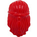 LEGO Red Mid-Length Hair with 2 Braids Tied at Back (59363)