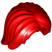 LEGO Rood Midden lengte Tousled Haar met Midden Parting (88283)