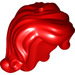 LEGO rouge Mi-longueur Ondulé Cheveux avec Droite Section (15677)