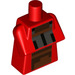 LEGO Red Minecraft Torso with Blacksmith Villager Outfit with Brown Apron (25767 / 76989)