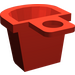 LEGO rouge Minifig Récipient D-Basket (4523 / 5678)