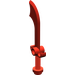 LEGO Red Minifig Sword Scimitar (43887 / 48693)