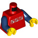 LEGO Rood Minifiguur Torso Gravity Games met 3 Logos (73403 / 76382)