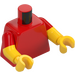 LEGO Red Minifig Torso, short sleeve with yellow arms (973 / 16360)