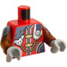 LEGO Red Minifig Torso Strahd von Zarovich (973)