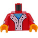 LEGO Red Minifig Torso with Fur Trim (973 / 76382)