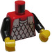 LEGO Rouge Minifigurine Torse avec Chevalier Chaîne Mail (973 / 73403)