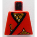 LEGO Red Minifig Torso with Ninja Decoration, without arms (973)