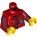 LEGO rot Minifig Torso mit rot Jacket und Dark rot Jumper (973 / 76382)
