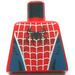 LEGO rouge Minifig Torse sans bras avec Spider-Man avec Argent Web et Noir Araignée (973)