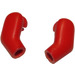 LEGO Red Minifigure Arms (Left and Right Pair)