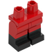 LEGO Rot Minifigur Hüften und Beine mit Schwarz Boots (21019 / 77601)