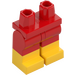 LEGO Rood Minifiguur Heupen en benen met Geel Boots (21019 / 79690)