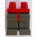LEGO Red Minifigure Hips with Dark Gray Legs (3815)