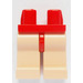 LEGO Rood Minifigure Heupen met Light Flesh Poten (3815 / 73200)