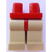 LEGO Rood Minifigure Heupen met Tan Poten (3815 / 73200)
