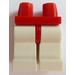 LEGO Rosso Minifigure Fianchi con Bianco Gambe (73200 / 88584)