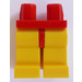 LEGO Rood Minifiguur Heupen met Geel Poten (73200 / 88584)