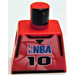 LEGO Red Minifigure NBA Torso with NBA Player Number 10