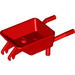 LEGO rouge Minifigure Wheelbarrow Corps (65411 / 98288)
