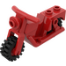 LEGO Red Motorcycle Old Style with Red Wheels