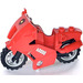 LEGO Rosso Motorcycle with Black Chassis with Sticker from Set 60000