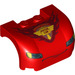 LEGO Rojo Guardabarros Bonnet 3 x 4 x 1.7 Curvo con &quot;Piston Copa&quot; (93587 / 95976)