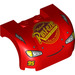 LEGO rouge Garde-boue Bonnet 3 x 4 x 1.7 Incurvé avec Rust eze logo (32976 / 93587)