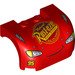 LEGO Rosso Parafango Bonnet 3 x 4 x 1.7 Curvo con Ruggine eze logo (32976 / 93587)