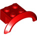 LEGO Red Mudguard Brick 2 x 4 x 1 with Wheel Arch (28579 / 98282)