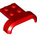 LEGO Red Mudguard Plate 2 x 2 with Shallow Wheel Arch (28326)