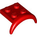 LEGO Red Mudguard Plate 2 x 2 with Wheel Arch (49097)