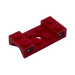 LEGO Red Mudguard Plate 2 x 4 with Arches with Arch Studded with Hole and Taillights Sticker with Hole (60212)