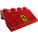 LEGO Rojo Guardabarros Con pendiente 3 x 4 con Headlights y Ferrari logo Pegatina (2513)