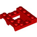 LEGO Rood Spatbord Voertuig Basis 4 x 4 x 1.3 (24151)