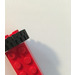 LEGO rot Narrow Reifen 24 x 7 mit Ridges Inside mit Backstein 2 x 4 Räder Halter mit rot Freestyle Räder Assembly