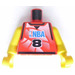 LEGO rouge NBA player, Number 8 Torse