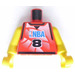 LEGO Red NBA player, Number 8 Torso