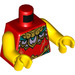 LEGO rot Nezha Minifig Torso (973 / 76382)